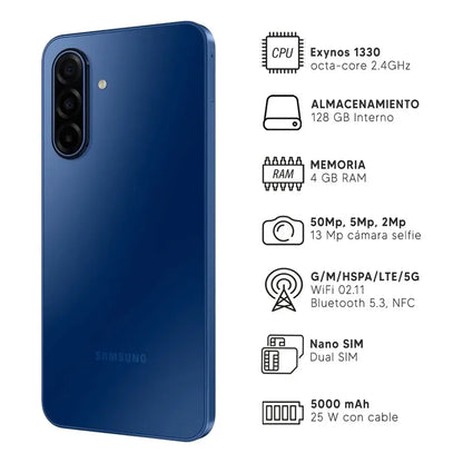Samsung A17 4gb Ram 128gb 4g Full Hd 50mpx Amoled Azul Dimm