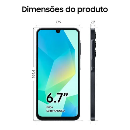 Teléfono Celular Samsung Galaxy A16 128 Gb 4 Gb De Ram Cámara De 50 Mp Pantalla 6.7 Nfc Negro