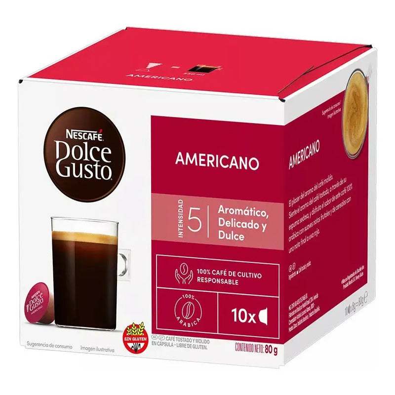 Café Americano Nescafé Dolce Gusto Sin Tacc Con Sabor Equilibrado