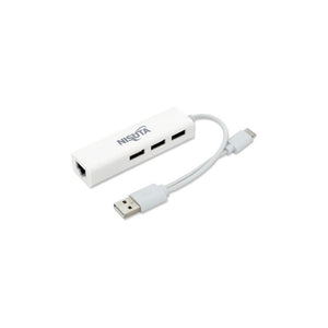 Hub Usb-c 4 Puertos Nisuta Ns-cousrhc A Usb A Y Usb C Color Blanco