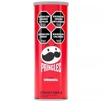 Papas Fritas Pringles Tubo 104g Sabor Original