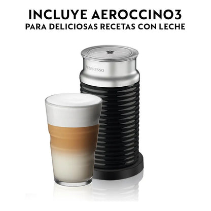 Cafetera Nespresso Essenza Mini Blanco + Espumador Aeroccino