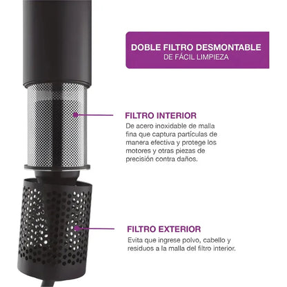 Secador Pelo Difusor Peabody Pe-spdc03n Frío Calor Con Soporte Negro