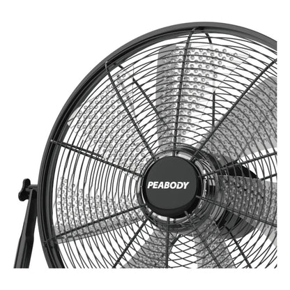 Ventilador Turbo A Bateria Peabody Pe-vtb1630n 24v Con 7 Asp 40.64 Cm Negro 7