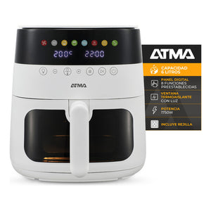 Freidora De Aire Atma Fr246awp 1750w 6 Litros Y Control Táctil