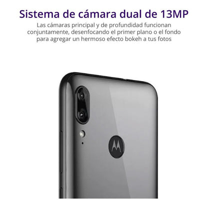 Moto E6 Plus 32 Gb Polished Graphite 2 Gb Ram - Excelente (Reacondicionado)