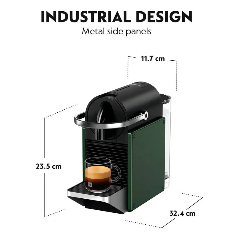 Cafetera Nespresso Pixie Dark Green C62 Color Verde