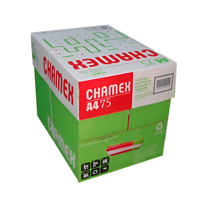 Resma Chamex Premium A4 75 Gr Caja X5 Papel Alta Calidad Color Blanco