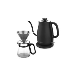 Jarra Eléctrica Barista Peabody Pe-ck8368 Color Negro Con Jarra De Vidrio Y Filtro De Acero Inoxidable