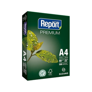 Resma Papel Report A4 80gr Premium X 500 Hojas Color Blanco