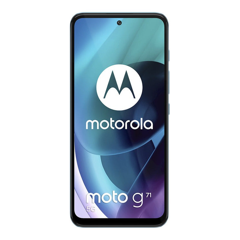 Celular Moto G71 5g 128gb + 6gb Ram Oled Nfc Liberado Color Azul - Excelente (Reacondicionado)
