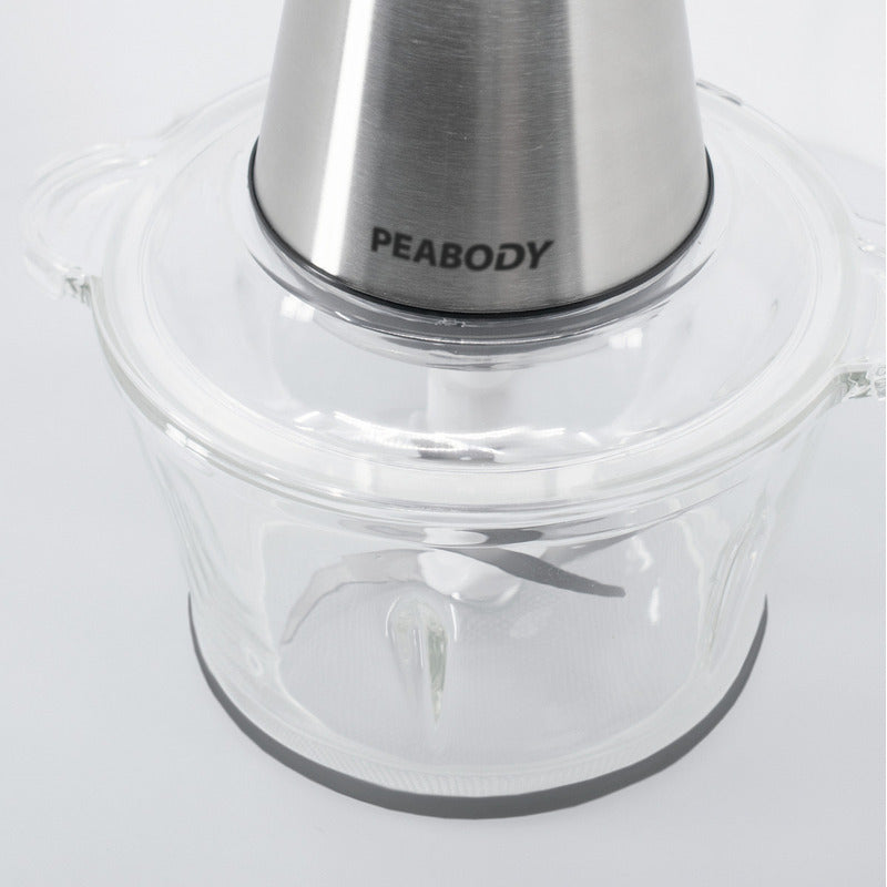 Picadora Peabody Con Doble Cuchilla Y Bowl De Vidrio Pe-cp200ix