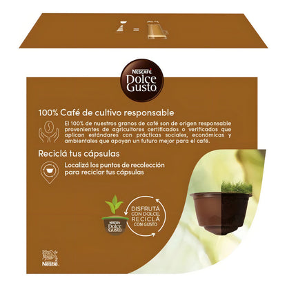 Café Con Leche Descremada En Cápsula Nescafé Dolce Gusto X 10 Unidades