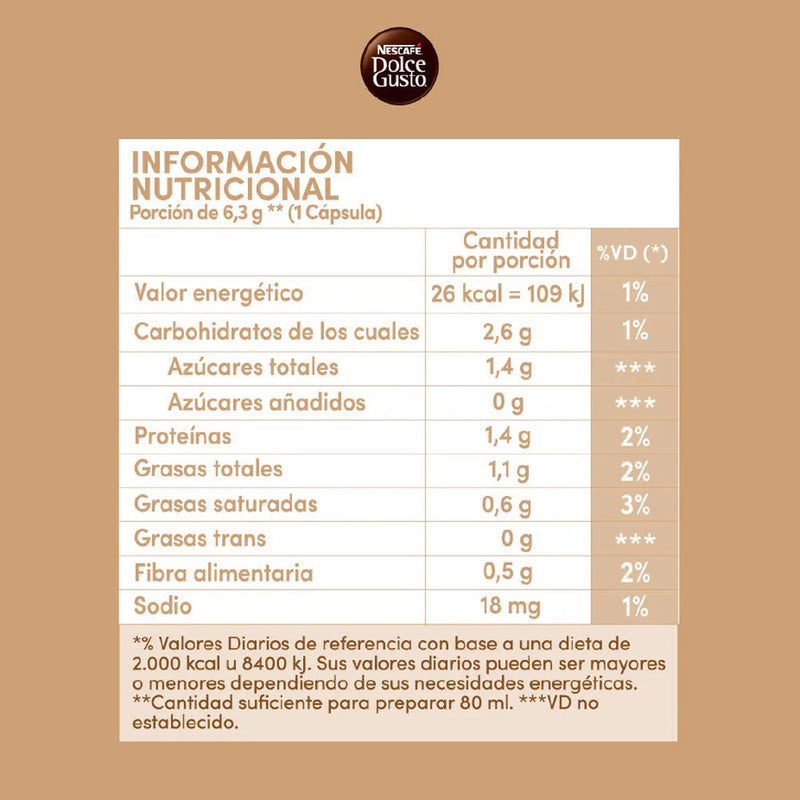 Cápsulas De Café Nescafé® Dolce Gusto® Cortado - X 10 Cápsul