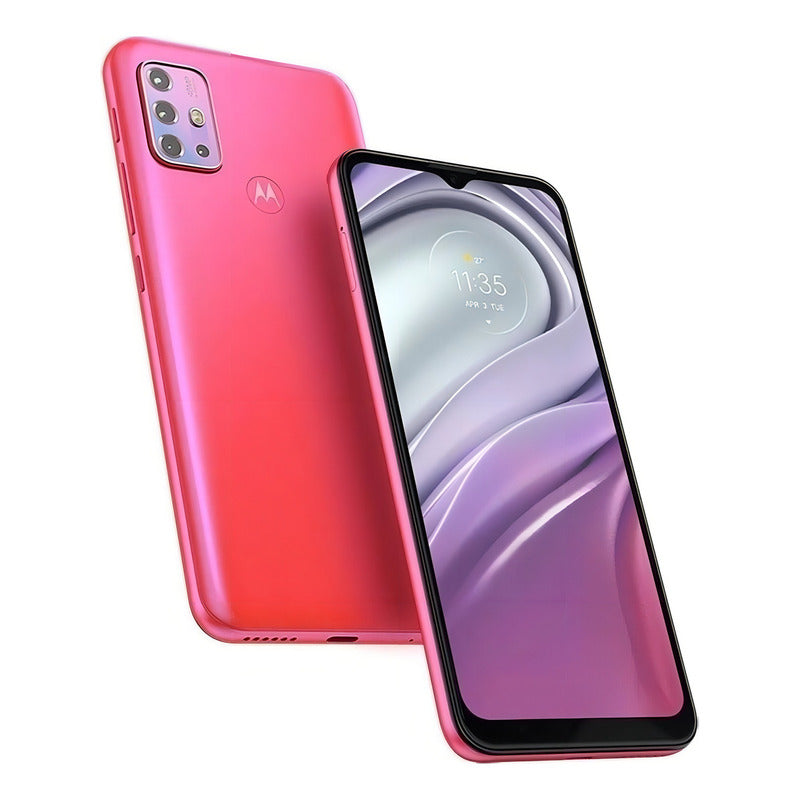 Celular Motorola G20 64gb + 4 Gb Ram Rosa Flamingo Liberado - Aceptable (Reacondicionado)