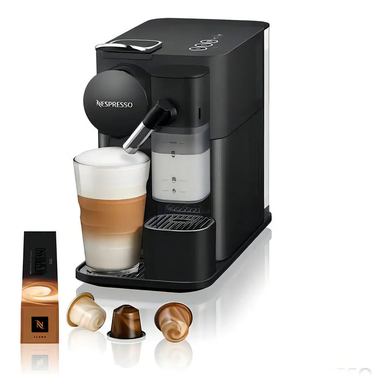 Cafetera Nespresso Lattissima One Cápsulas Limpieza Fácil Negro