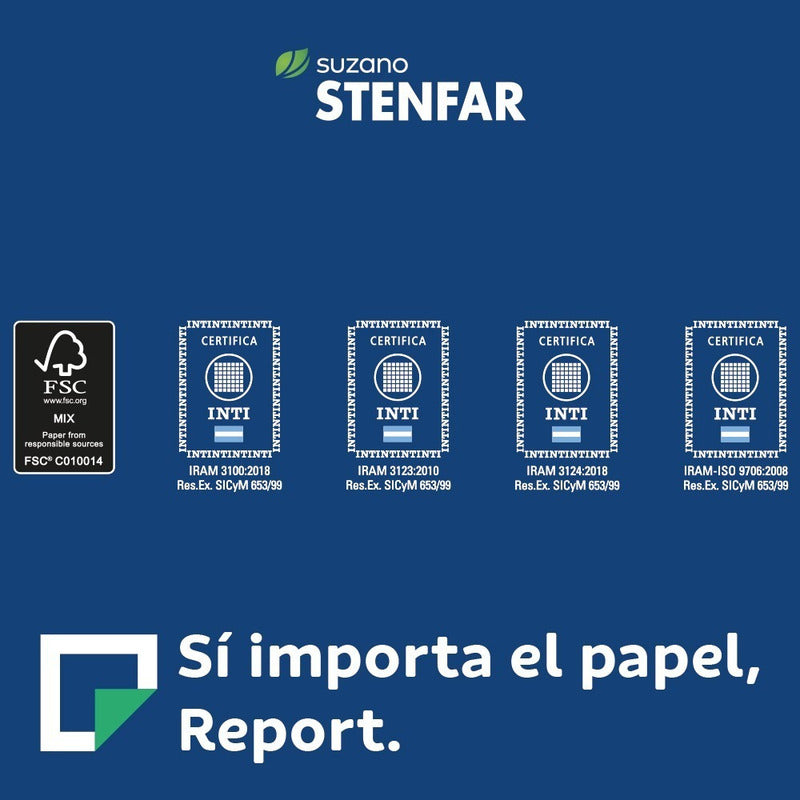 Resmas Report Carta 75 Grs Caja X 10 Unidades Color Blanco