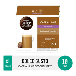 Café Con Leche Descremada En Cápsula Nescafé Dolce Gusto X 10 Unidades