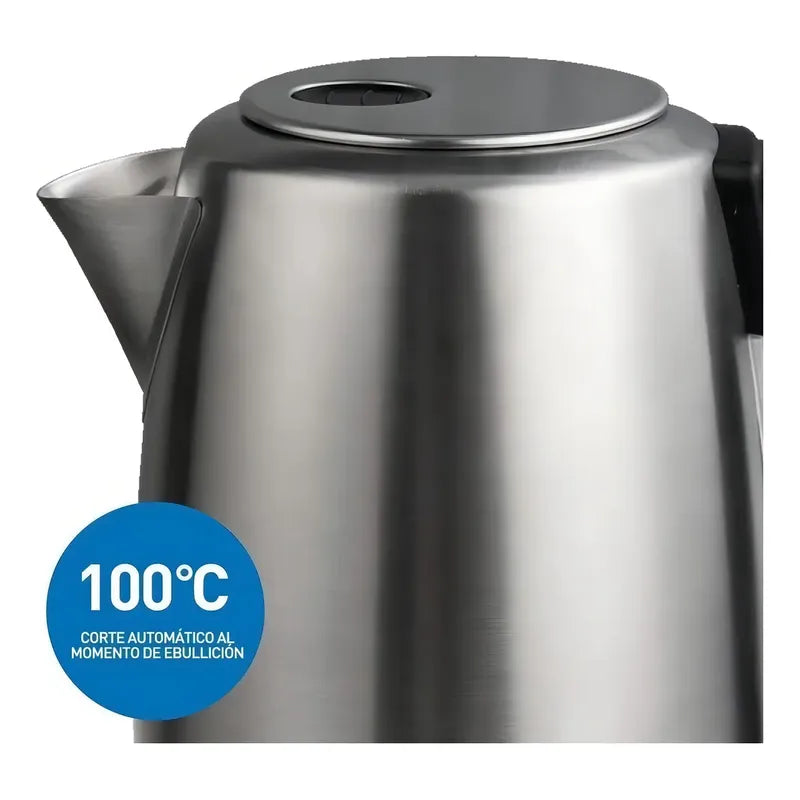 Pava Jarra Electrica Peabody Digital Acero 1,7lts Pe-dk1850 Plateado