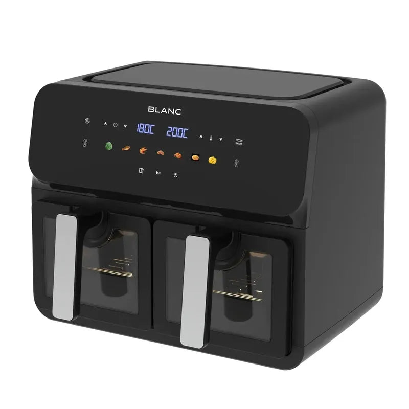 Freidora De Aire Doble Blanc Digital 9l 1700w Bfnd9 9 Litros Negro