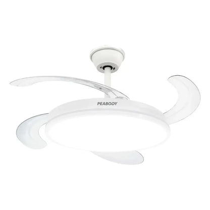 Ventilador De Techo Retráctil Con Luz 42 Dc Peabody Pe-vtrdc411b - Blanco 1.067 M Plástico 4