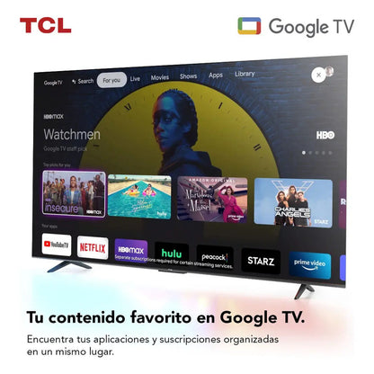 Televisor Tcl 55  Led 4k Uhd Con Google Tv L55p635 Color Neg