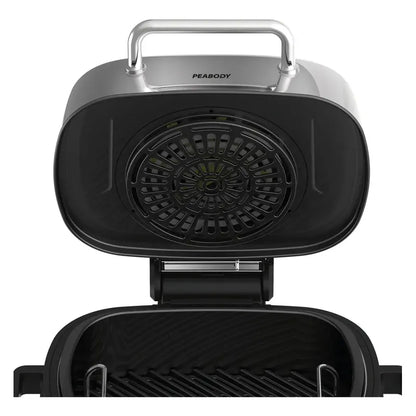 Freidora De Aire Peabody Con Grill 6 Litros 1600 Watts Pe-afg01ix Color Plateado