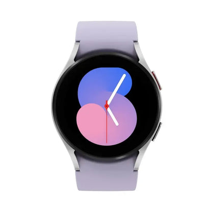 Smartwatch Samsung Galaxy Watch5 40mm Super Amoled Ip68 Color De La Caja Blanco Color De La Malla Violet Color Del Bisel Silver & Violet - Excelente (Reacondicionado) Deportivo Violeta