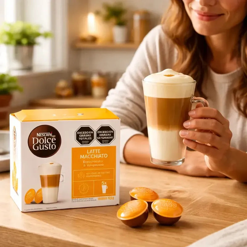 Café Latte Macchiato En Cápsula Nescafé Dolce Gusto Cápsulas