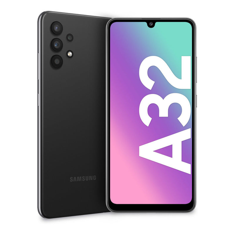 Celular Samsung Galaxy A32 128gb + 4gb Super Amoled 90hz Color Negro - Excelente (Reacondicionado)