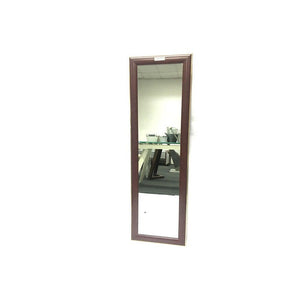 Espejo De Diseño Marco Madera Y Borde Dorado 130x40.5 Marrón