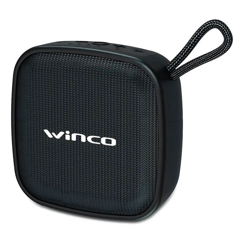 Parlante Portatil Bluetooth Fm Tws Usb Microfono Winco W-123 Color Negro