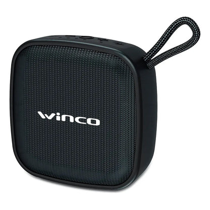 Parlante Portatil Bluetooth Fm Tws Usb Microfono Winco W-123 Color Negro