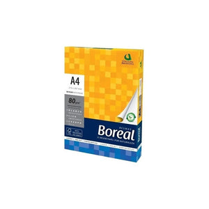 Kit 10 Resmas A4 Boreal 80 Gramos Papel Blanco Caja X10 U