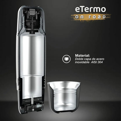 Termo Eléctrico Peabody Pe-etl500s Inoxidable 500ml Color Plateado