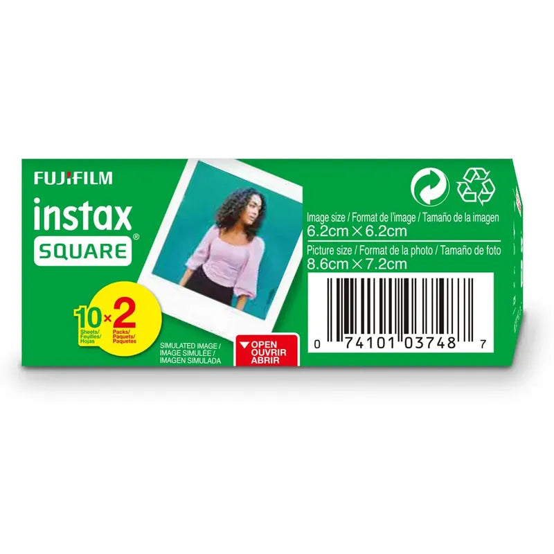 Fujifilm Instax Square - Película Para Fujifilm Instax 20 Exposiciones