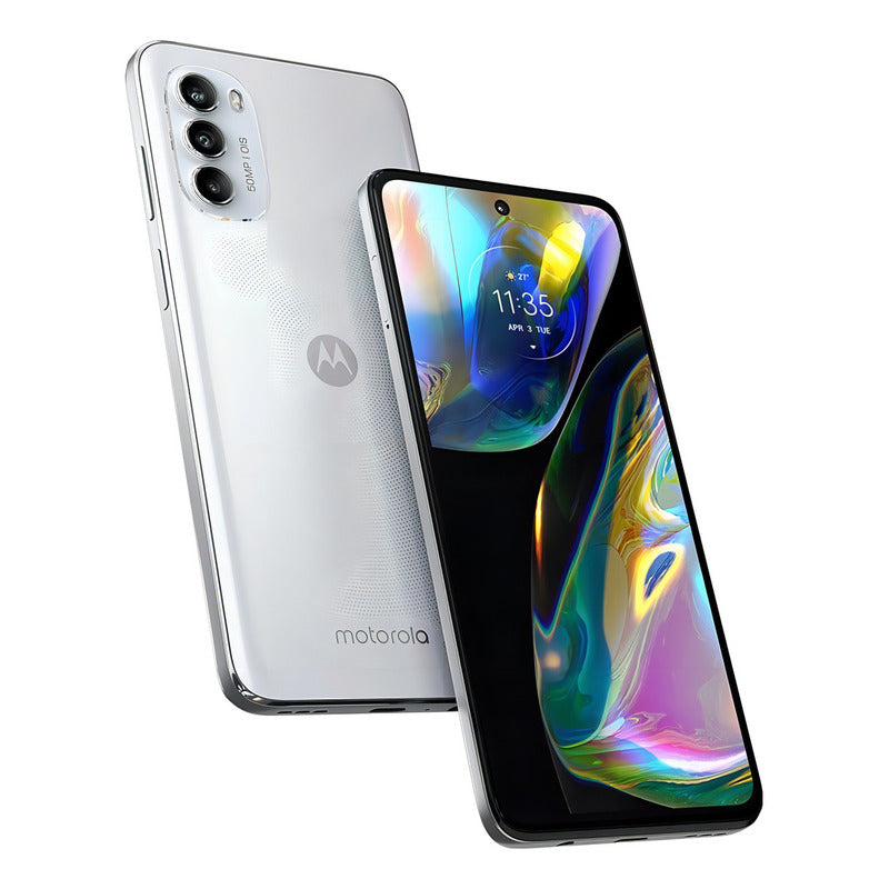 Celular Motorola Moto G82 5g 128gb + 6gb Ram Amoled 120hz Color Blanco - Excelente (Reacondicionado)