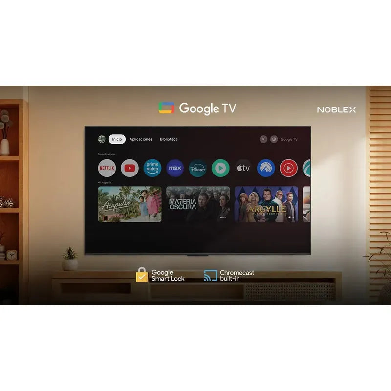 Smart Tv Noblex De 50 Pulgadas 4k Con Google Tv