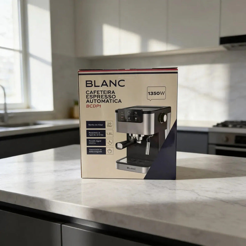 Cafetera Espresso Digital Blanc 1.5l 20bar Espumador Bcdp1 Plateado