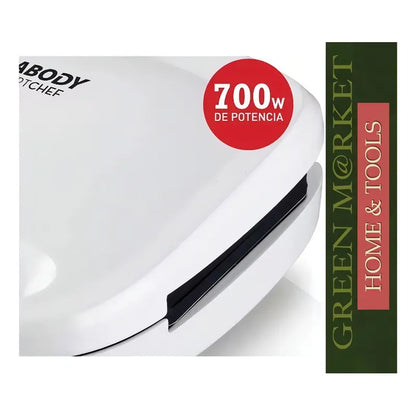 Sandwichera Peabody Pe-sw6141 5 En 1 Placas Intercambiables Blanco