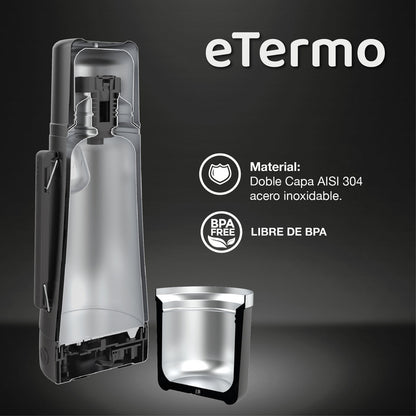 Termo Electrico Peabody Et1001c E-termo 1l Mate Bombilla P2 Color Celeste