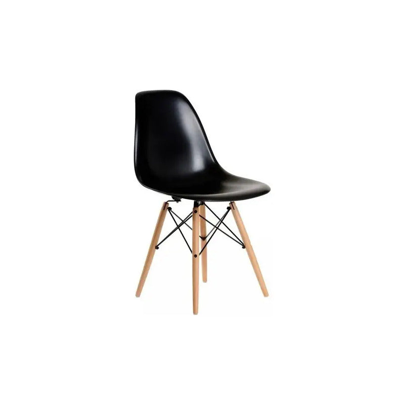 Silla Eames X4 Diseño Living Comedor Cocina X4  Negro