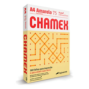 Resma Chamex A4 75grs Color Amarillo