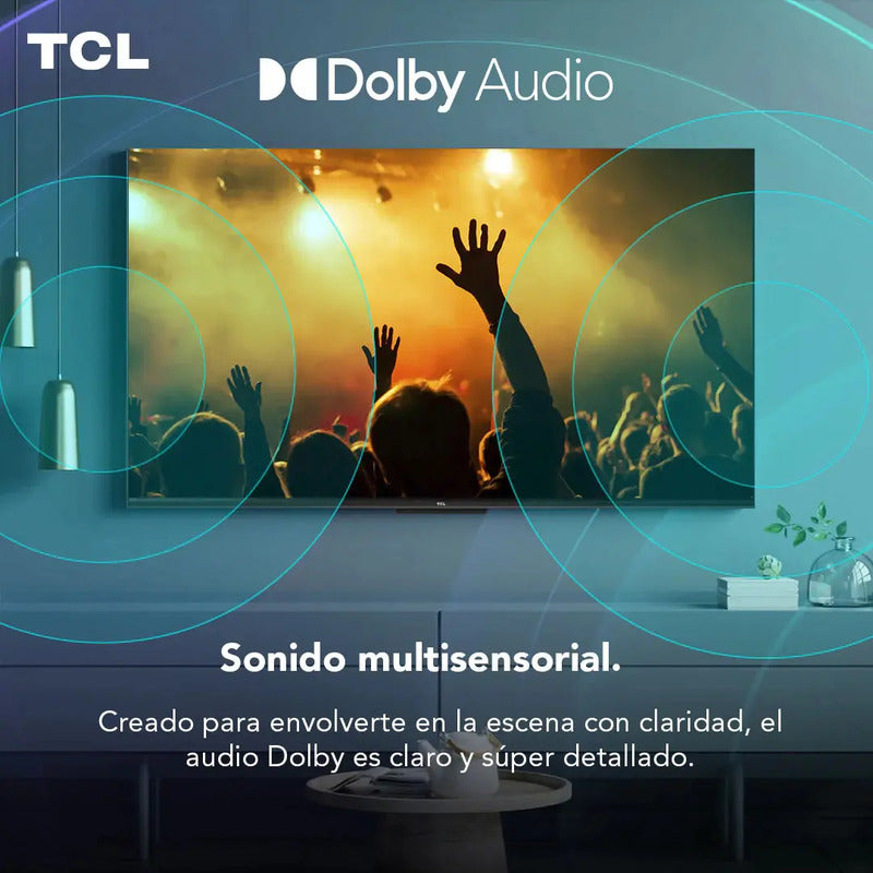 Televisor Tcl 55  Led 4k Uhd Con Google Tv L55p635 Color Neg