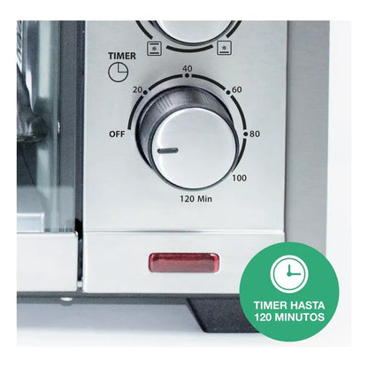Horno Eléctrico Convector Peabody Pe-he55s 54 L 2200 W Silver