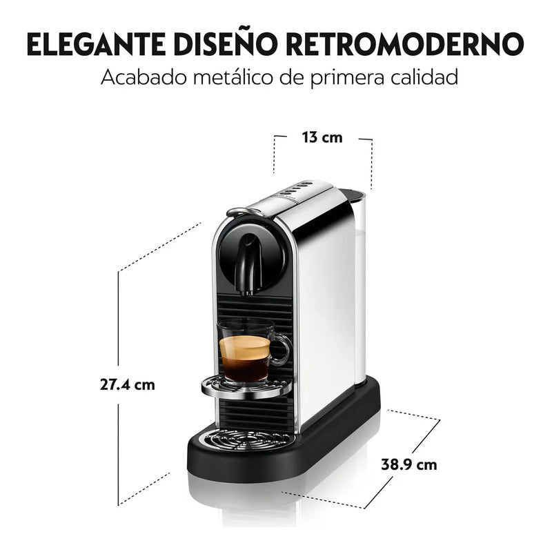 Cafetera Nespresso Citiz D140-ar-me-ne Automática Para Cápsulas Monodosis Plateado