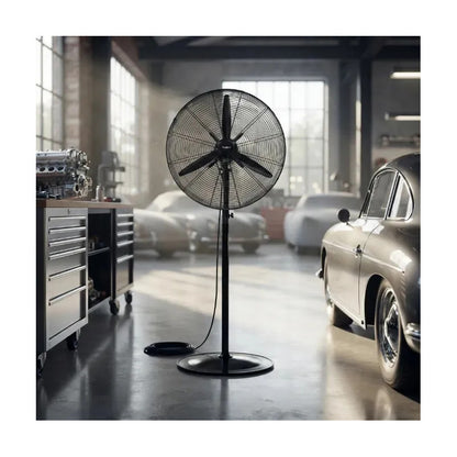 Ventilador De Pared Y De Pie Peabody Pe-vi260m Con Palas De Aluminio 66.04 Cm Negro 3