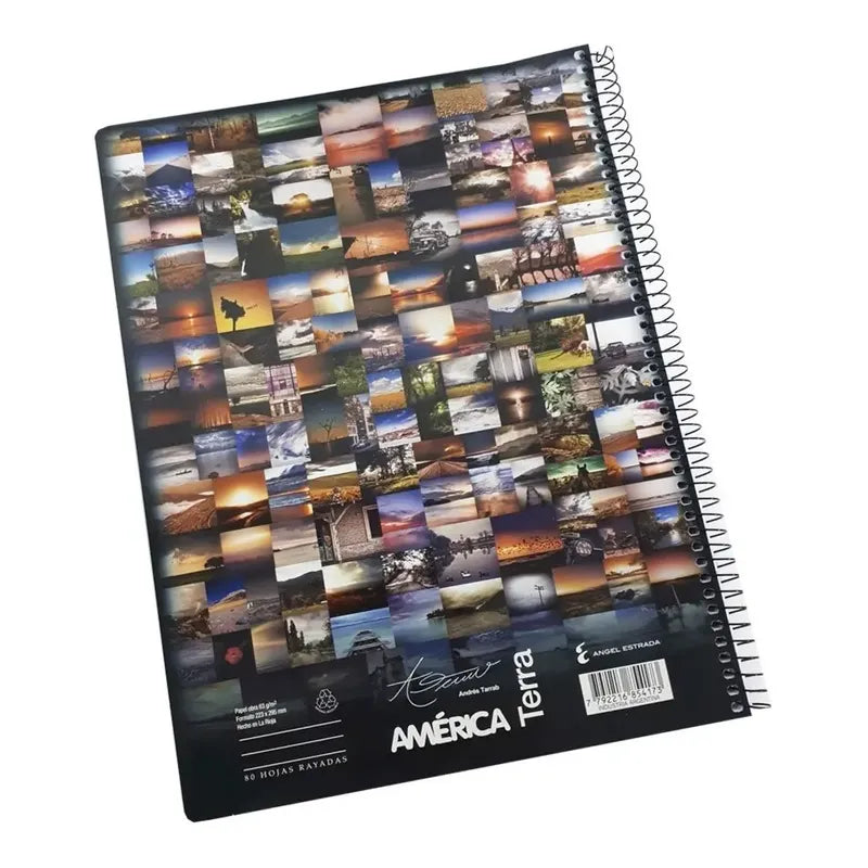 Cuaderno Universitario A4 America Terra Pq X 10 Rayado C/esp Varios
