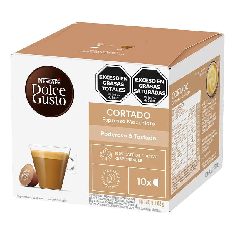 Cápsulas De Café Nescafé® Dolce Gusto® Cortado - X 10 Cápsul