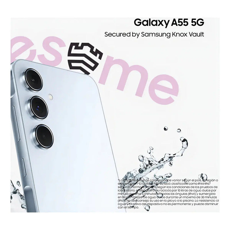 Samsung Galaxy Galaxy A55 5g Dual Sim 256 Gb Azul Claro 8 Gb Ram - Bueno (Reacondicionado) Celeste